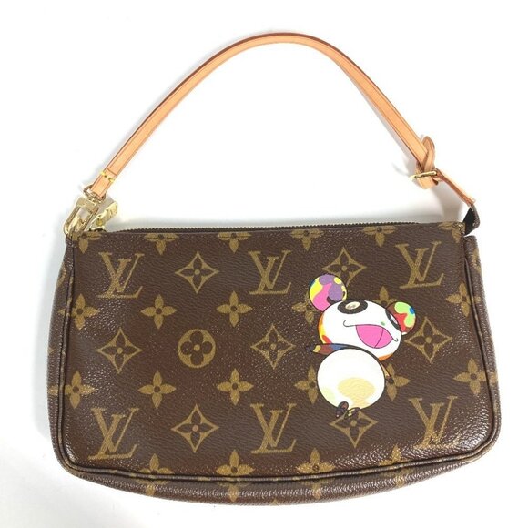 LOUIS VUITTON M51981 Monogram Panda PochetteAccessoires Pouch Hand Bag - Picture 1 of 10